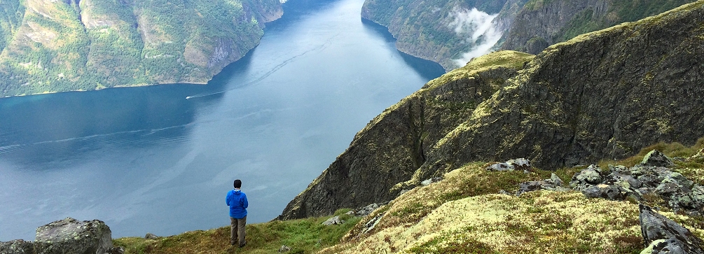 The view from Prest, Aurlandsfjord, Sogn og Fjordane, Norway