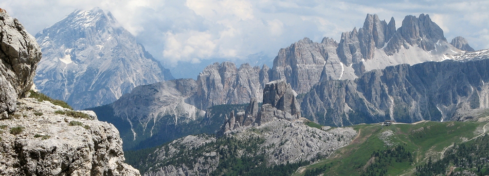 Croda da Lago from Lagazuoi, Dolomites of Italy