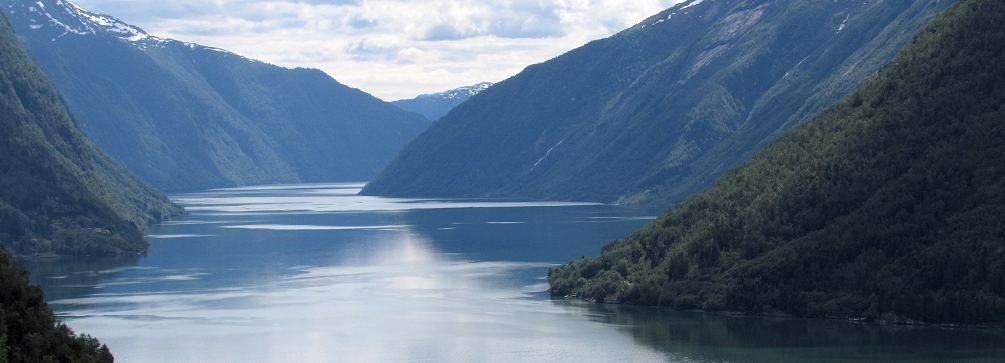 The quiet beauty of the Fjaerlandsfjord, Norway