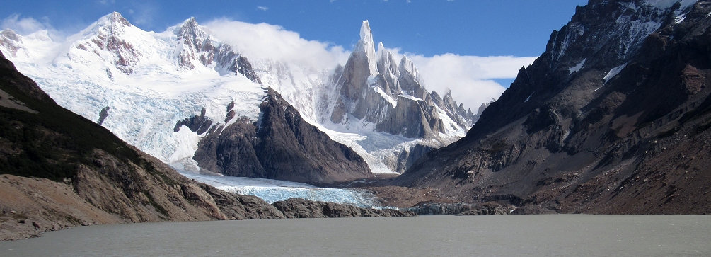 View from the foot of Laguna Torre, Patagonia, Argentina