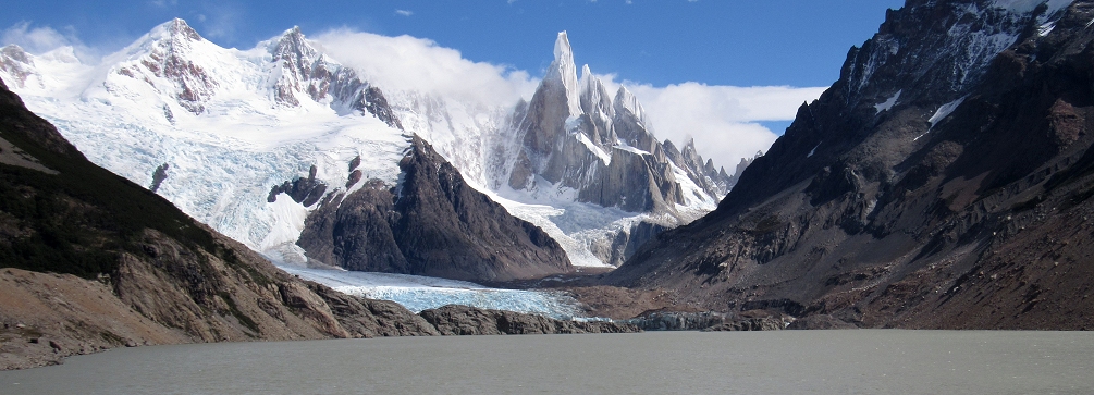 View from the foot of Laguna Torre, Patagonia, Argentina