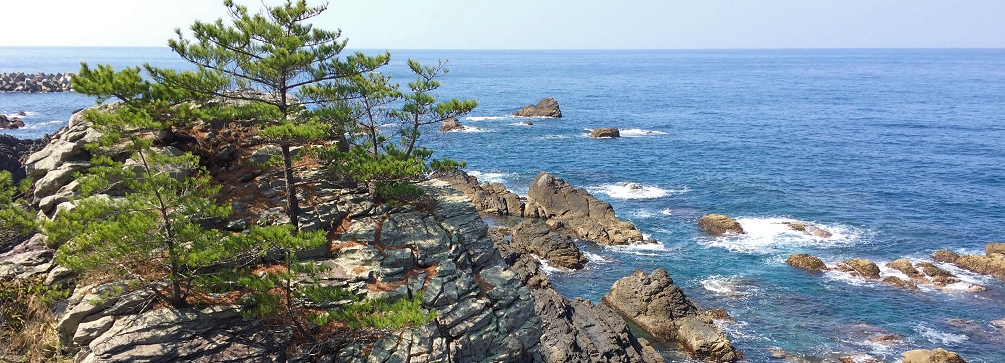 Coastal view near Kongochoji, Temple 26, Shikoku 88 Temple Pilgrimage, Japan