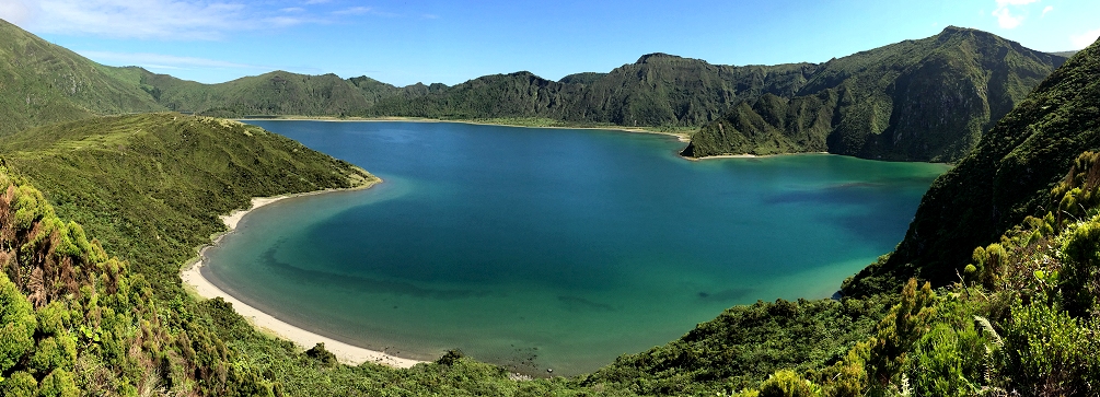 Lagoa do Fogo (Fire Lake) on São Miguel island in the Azores