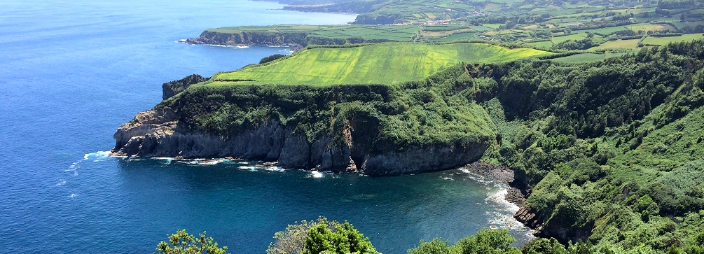 A view of the north coast of São Miguel island in the Azores