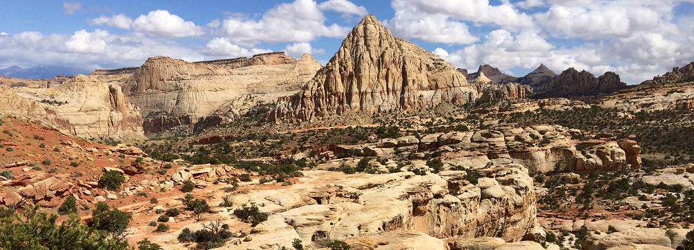 On the trail to Navajo Knobs in Capitol Reef National Park, Utah