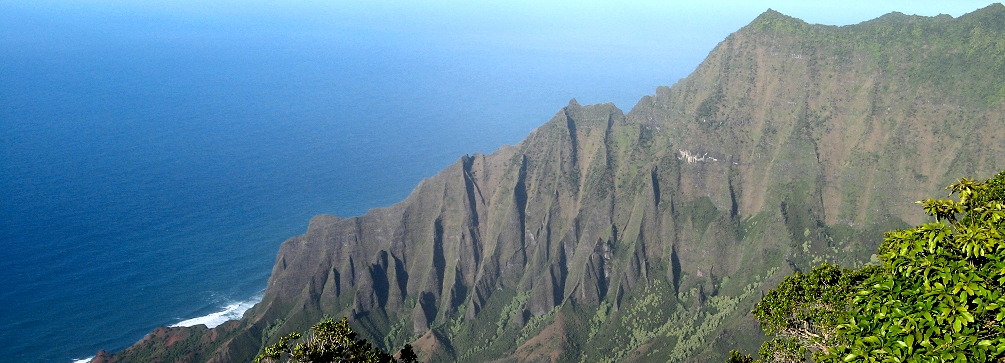 The view from Kalalau Lookout, Koke'e State Park, Kauai, Hawaii