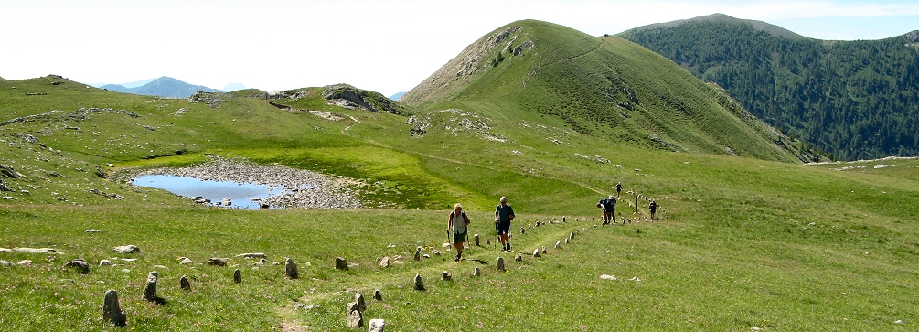 Nearing the Colle di Sabbione on the French-Italian border, Maritime Alps