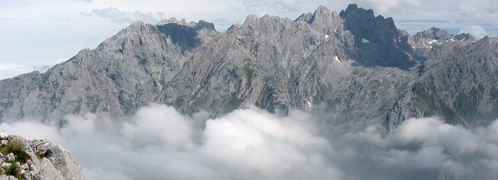 View of the Urrieles massif, Picos de Europa, northern Spain