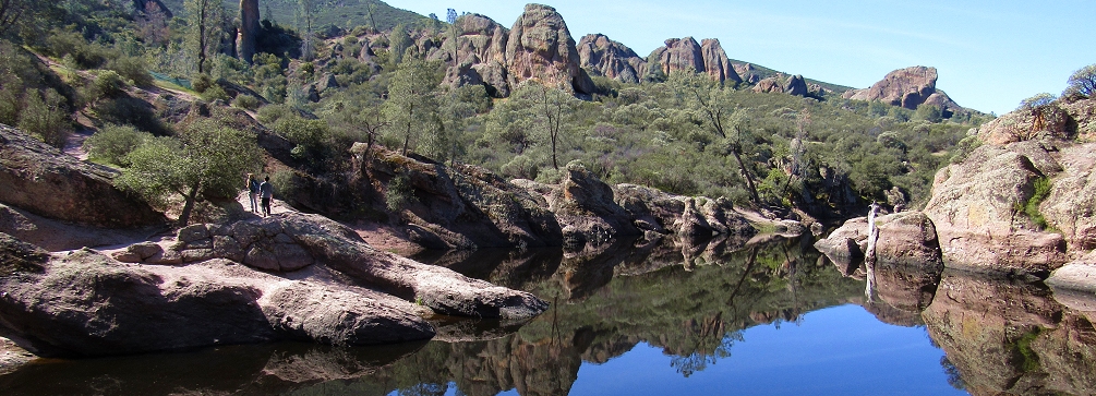 Bear Gulch Reservoir in Pinnacles National Park, California