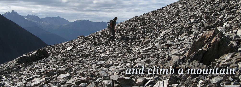 Hiking in the mountains of Tierra del Fuego, Argentina