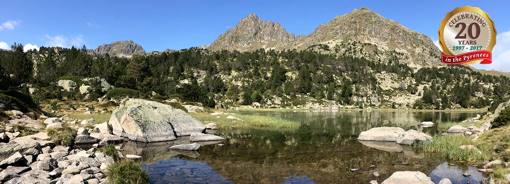 Alpine lake in the Vall del Madriu-Perafita-Claror, a World Heritage Site in the Pyrenees of Andorra