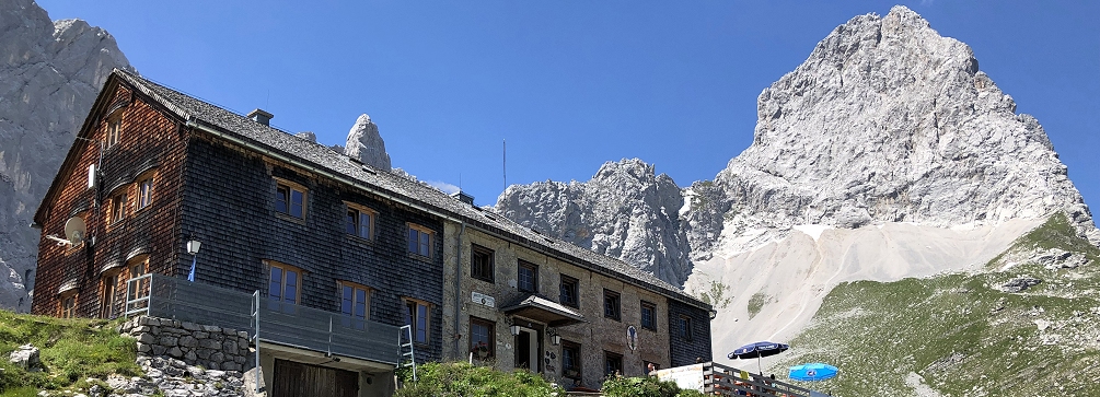 Lamsenjochhutte in the Karwendel, Austria