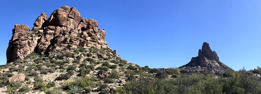 View from above Boulder Canyon, Superstition Wilderness, Arizona