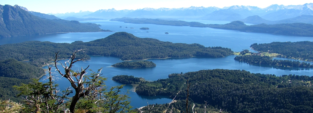 Overlooking the waters of Nahuel Huapi lake.
